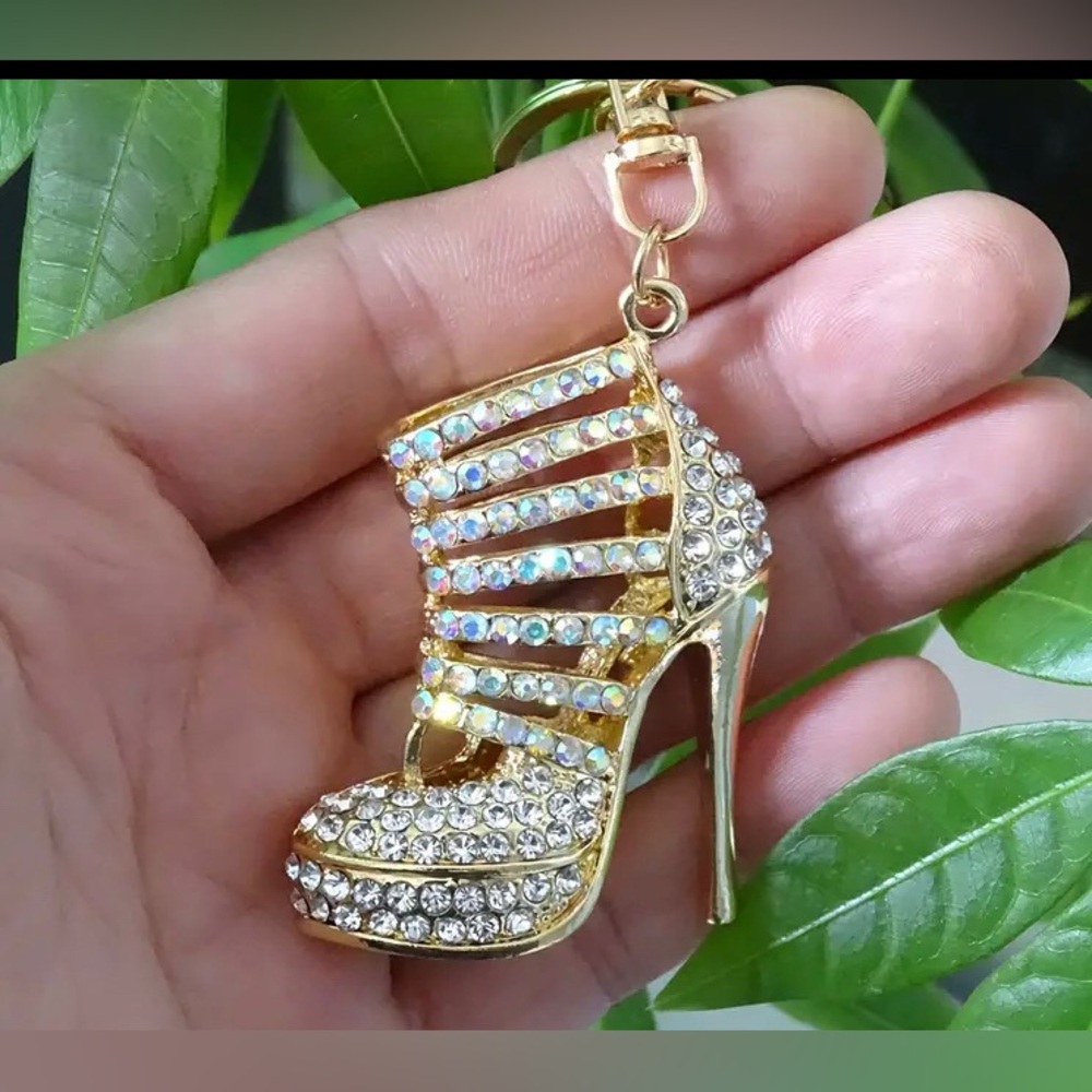 Bling Rhinestone High Heel Keychain - Picture 6 of 7